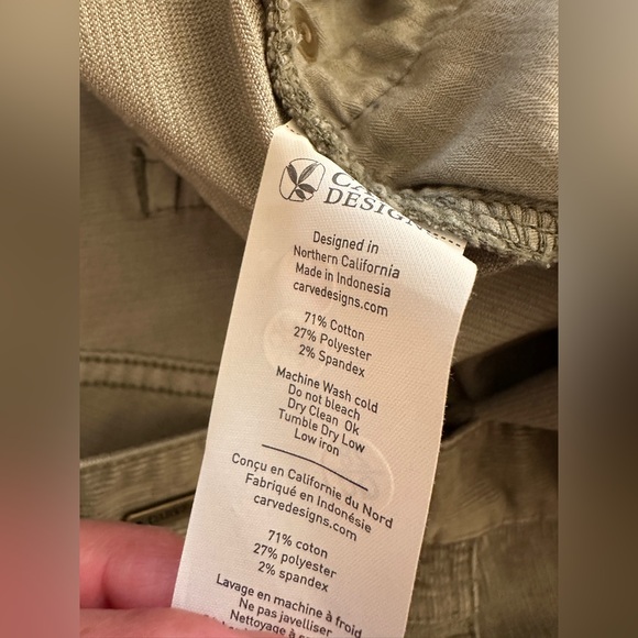 Carve Designs Oahu Short , 4” inseam , Size 4 - Sage Green - Picture 3 of 3